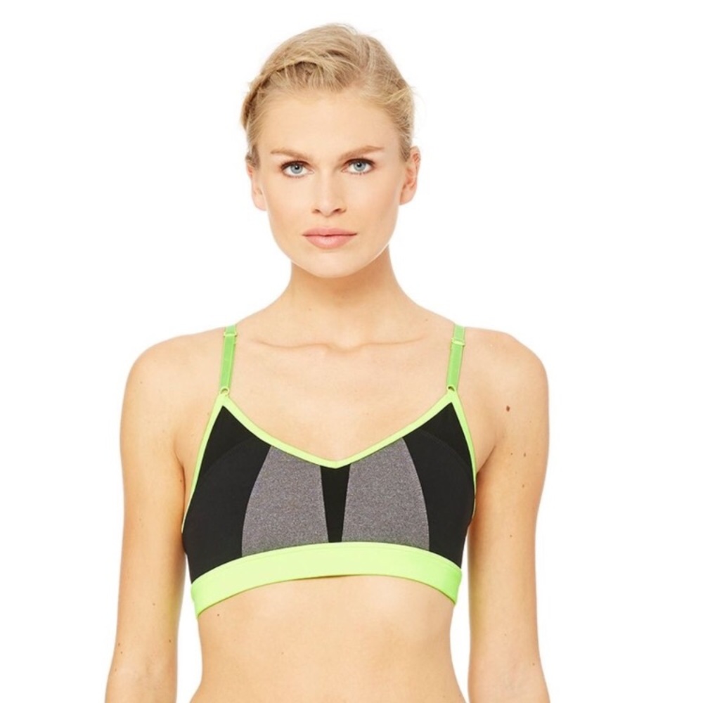 NWOT ALO Yoga Trace Color-block Bra | Size Small